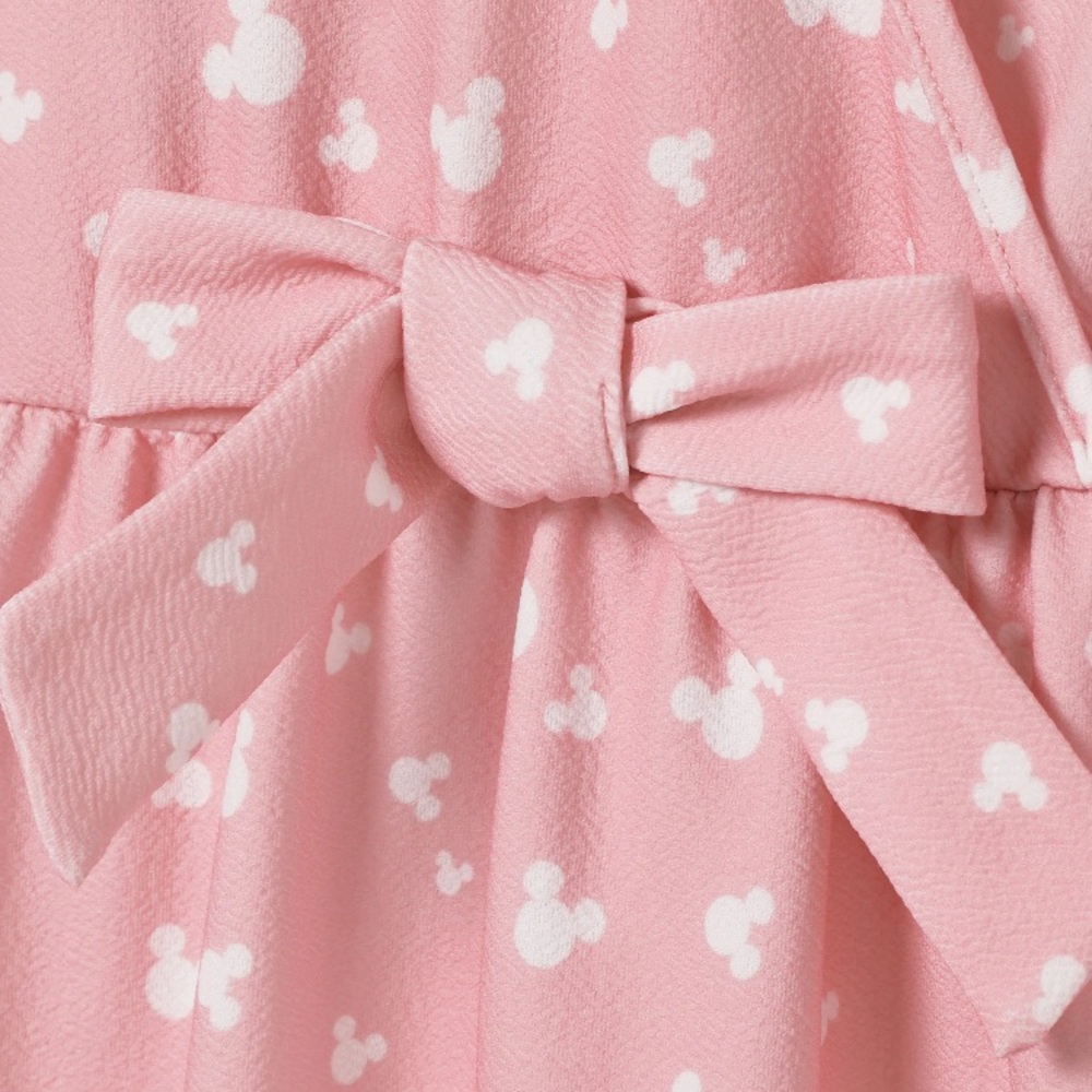 PatPat Pink Long Sleeve Wrap Midi Dress with Bow - Picture 4 of 11